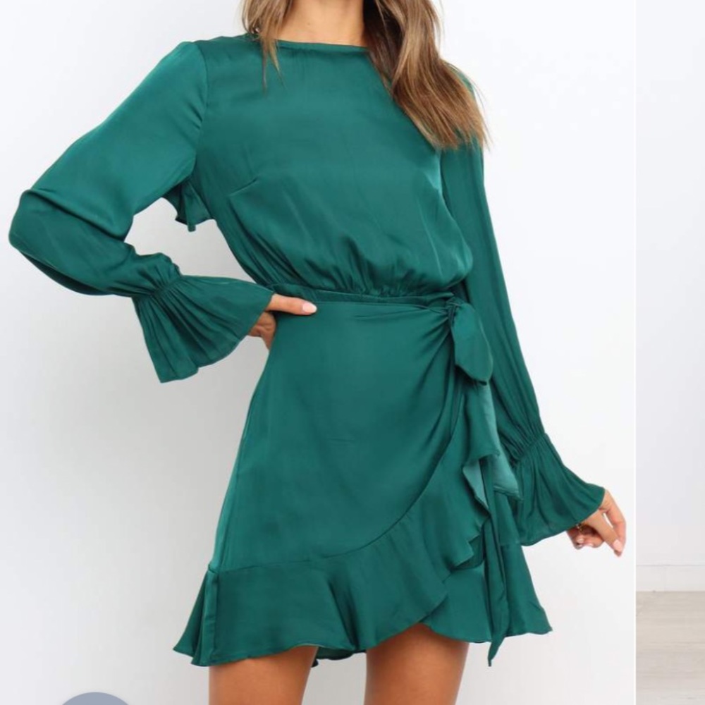 Dark green dress